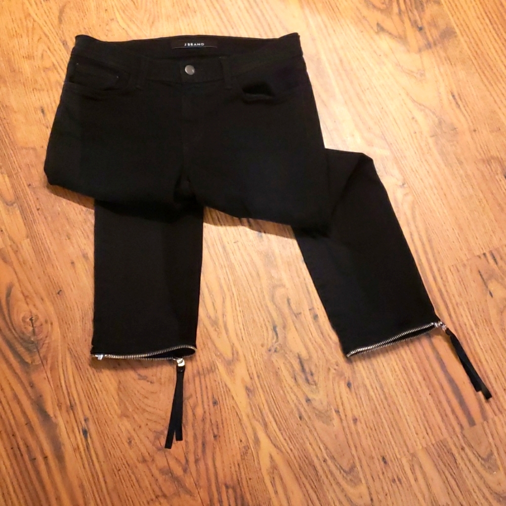 J Brand skinny jeans with zipper leg detail